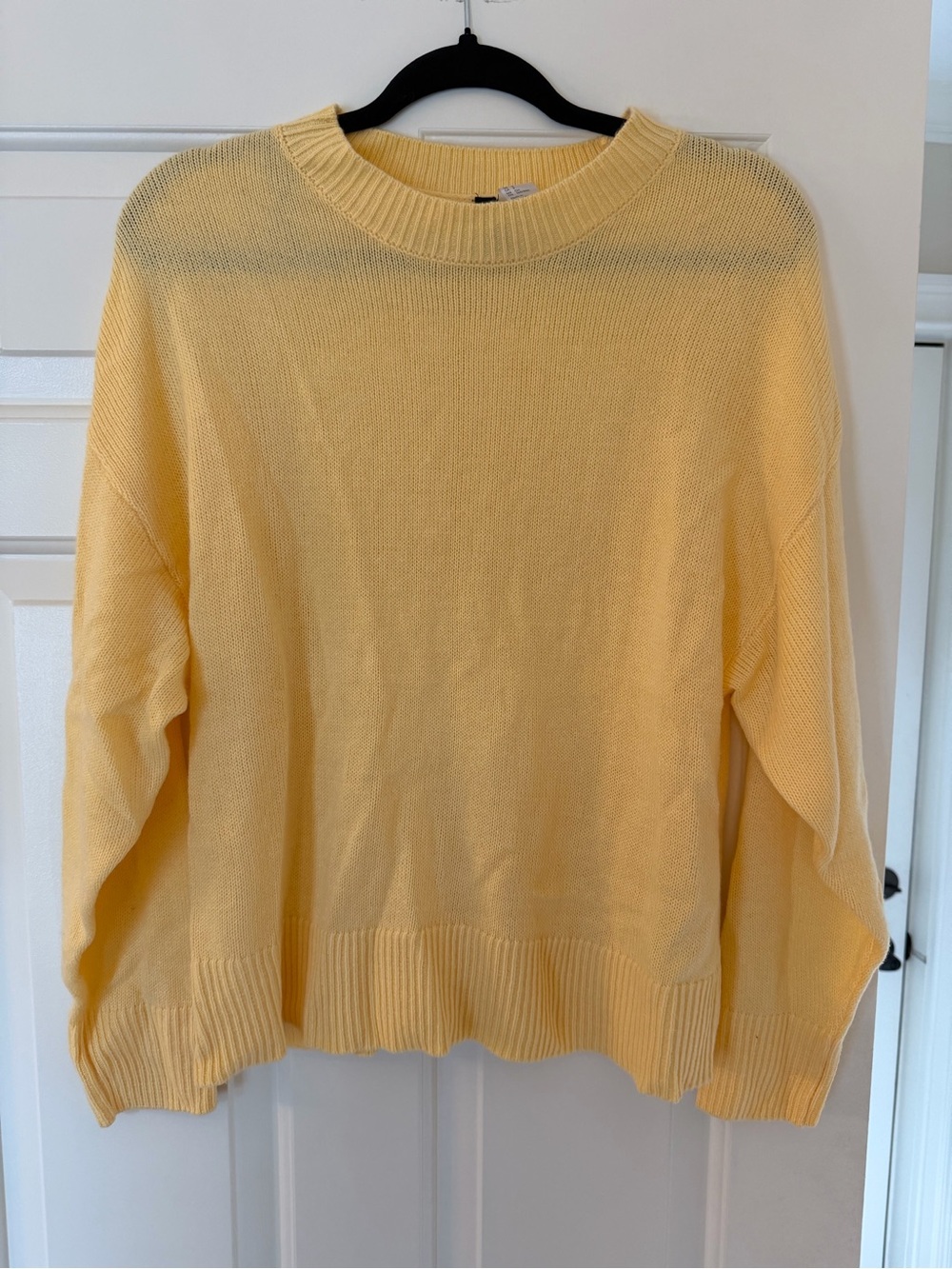 Yellow Crewneck Women's Sweater